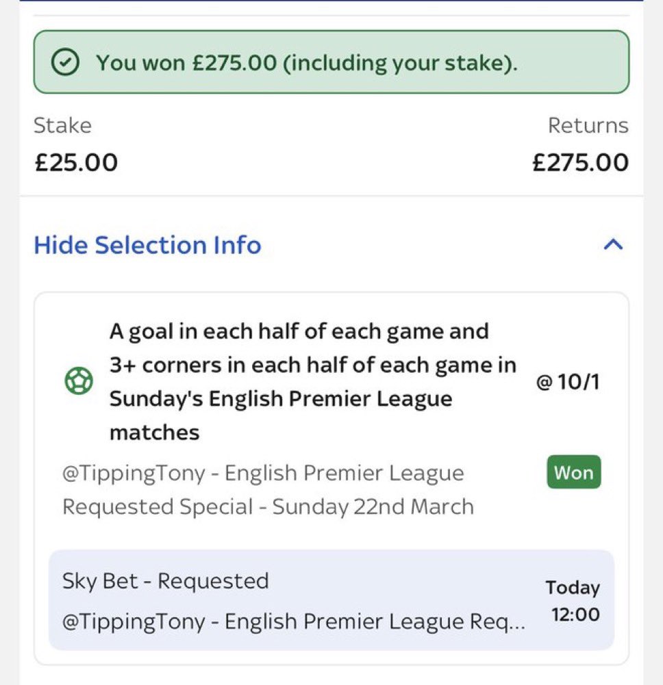 TippingTony's tweet photo. Thank you everyone for the support across this season 🫶

As a way of saying thank you, it’s time to give back to you once again, this time with a £50 Giveaway! 💰 
✅ You MUST be following…
✅ 1 Entry for Liking ❤️
✅ 1 Entry for Commenting ✍️ 
✅ 1 Entry for Retweeting ♻️

🫵 ONE of you will be picked at random

🛌 We’re going to take a break until next weekend, we’ll announce the winner on our return, plenty of time to get involved! 👇