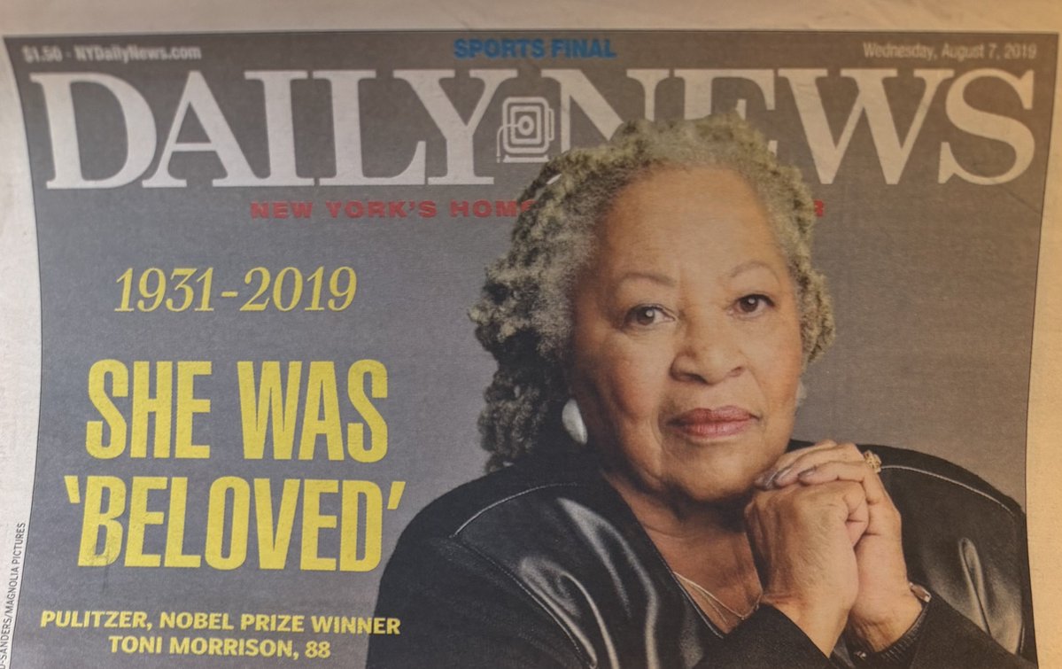MsSapph's tweet photo. TAKE IT FROM ME ON TUESDAYS: Great Books By And About Black Women. 
“That we die may be the meaning of life. But we do language. That may be the measure of our lives.”
📚💫Toni Morrison(1931-2019)💫📚 https://t.co/pisnntGUUz