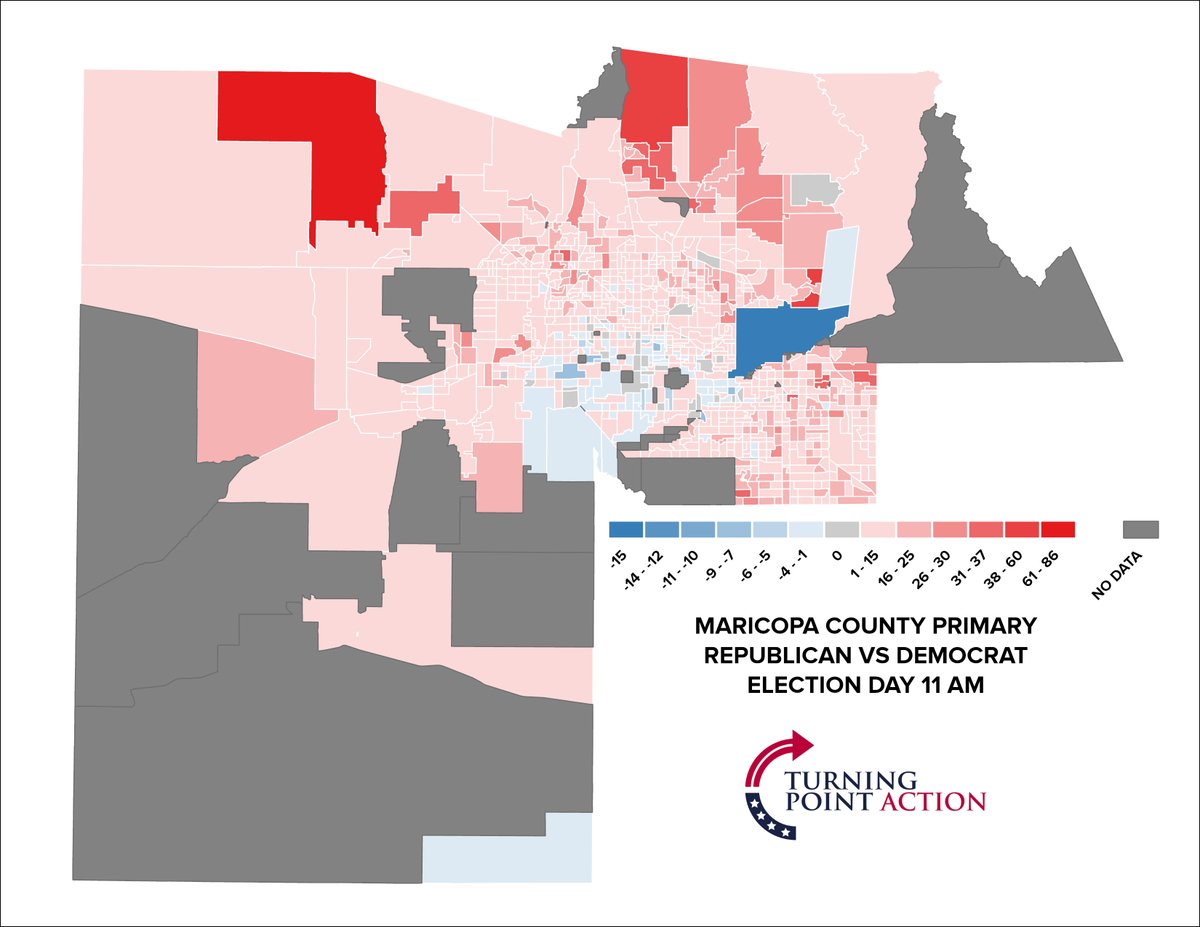 tylerbowyer's tweet photo. This is why Democrat policy makers care so little about Election Day.

Republicans dominate every aspect of ED. Dems aren't showing up. Republicans &amp; traditionalists value Election Day more... &amp; it shows. Theres only about a dozen EV precincts where Dems lead &amp; its by > 5 points https://t.co/dN9OBvJduD