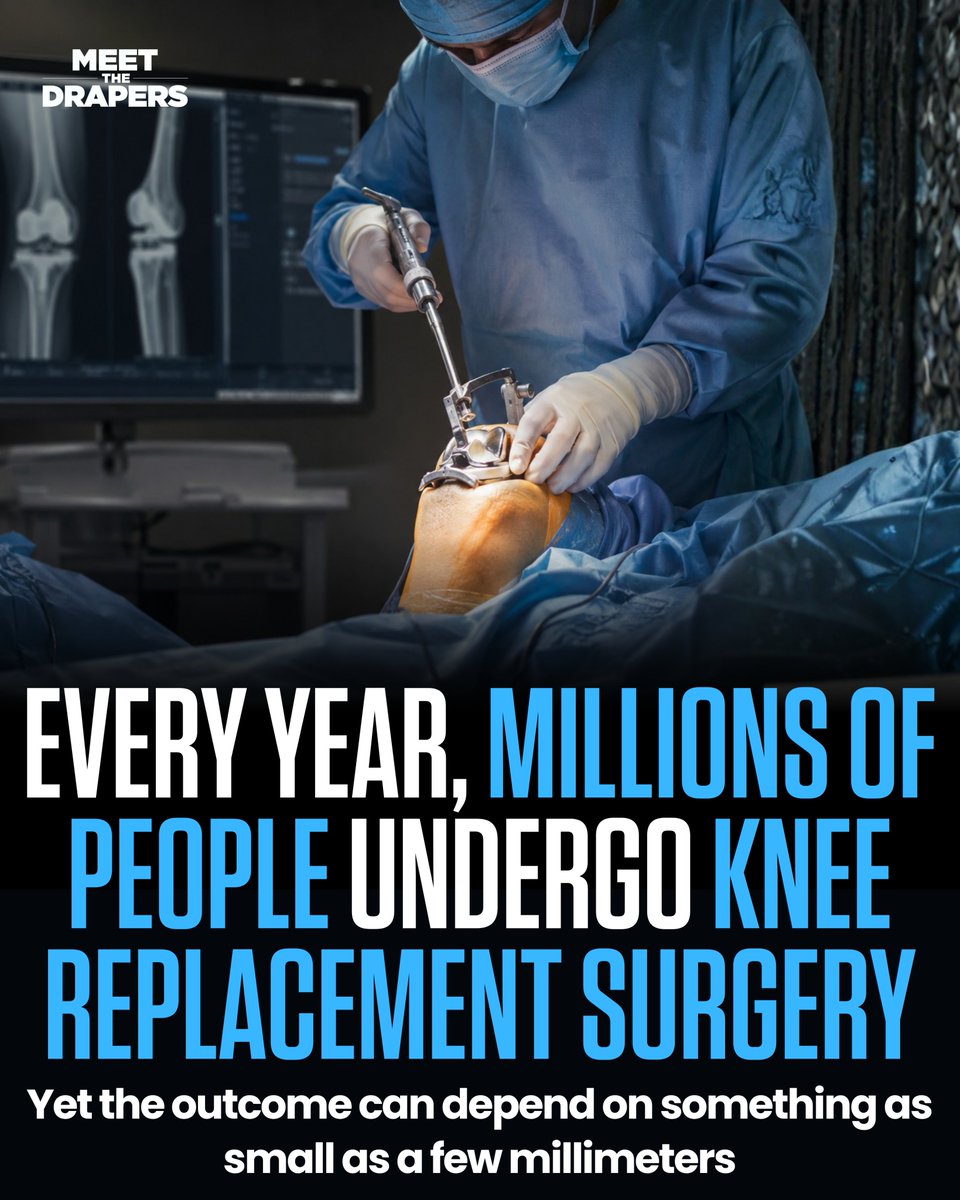 StreamDraperTV's tweet photo. Most people think AI's biggest impact will be writing emails, generating images, or answering questions.

But Anil Alex and Pratibha Digikar are thinking far beyond the screen.

Through Fontierz, they're building AI-powered robotic technology to help surgeons perform knee replacement procedures with greater precision, where even a few millimeters can make all the difference.

This isn't about replacing surgeons.

It's about giving them better tools to improve patient outcomes.

The next wave of AI won't just change how we work.

It will change how we heal.

This is the kind of bold innovation that earned Fontierz a place on the Meet the Drapers stage.