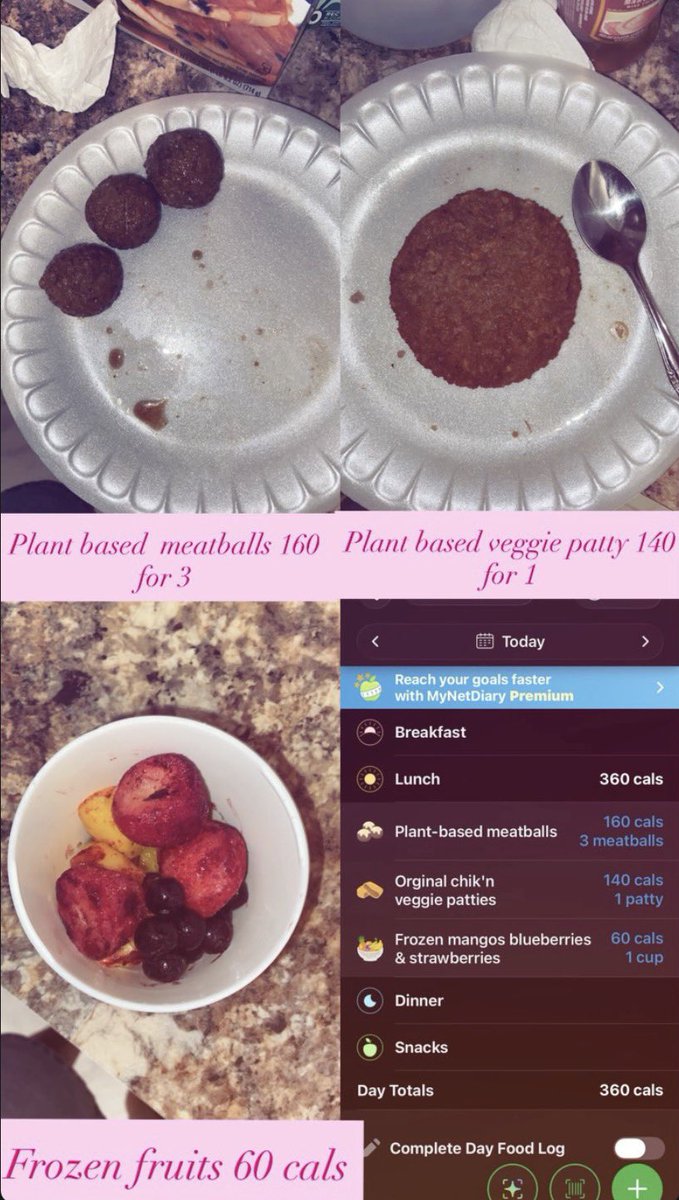 Fattyktuz's tweet photo. What I ate after ending my 90 hour fast because my grandma won’t let me fast:( total 360 cals #edtrtwt #mealspo https://t.co/c22z8F5oKW