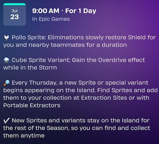 klovvnie's tweet photo. #Fortnite Update! https://t.co/UVpTrWtAfZ