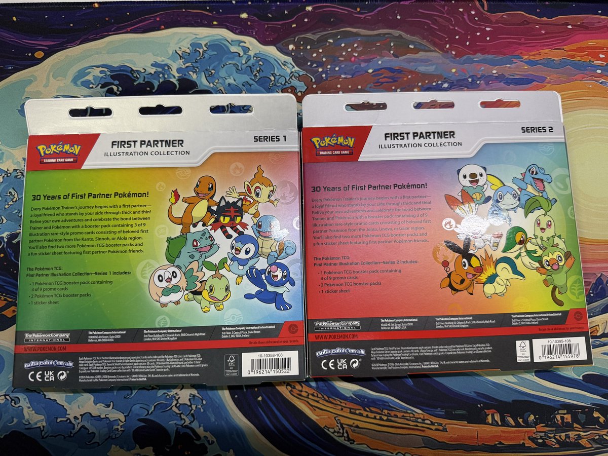 VargasTcg's tweet photo. Selling First Partner boxes! 

I paid $27 each (on amazon)

Asking $90 for both UNLESS you let me break the seal, in which case they are $55 for both

Shipping is included

Want this to go to someone who hasnt opened some😁 https://t.co/ywIkgpPfFn