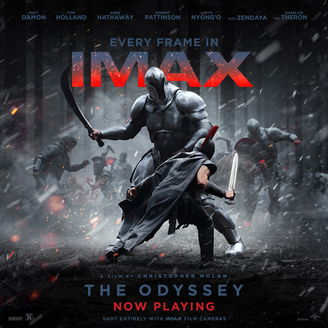 ChineseTheatres's tweet photo. JUST ADDED - 30+ new showings of #TheOdyssey in #IMAX 70mm Film!

Click for showtimes and to reserve your seats - https://t.co/6qtCECEjZv https://t.co/osAvE6aum5