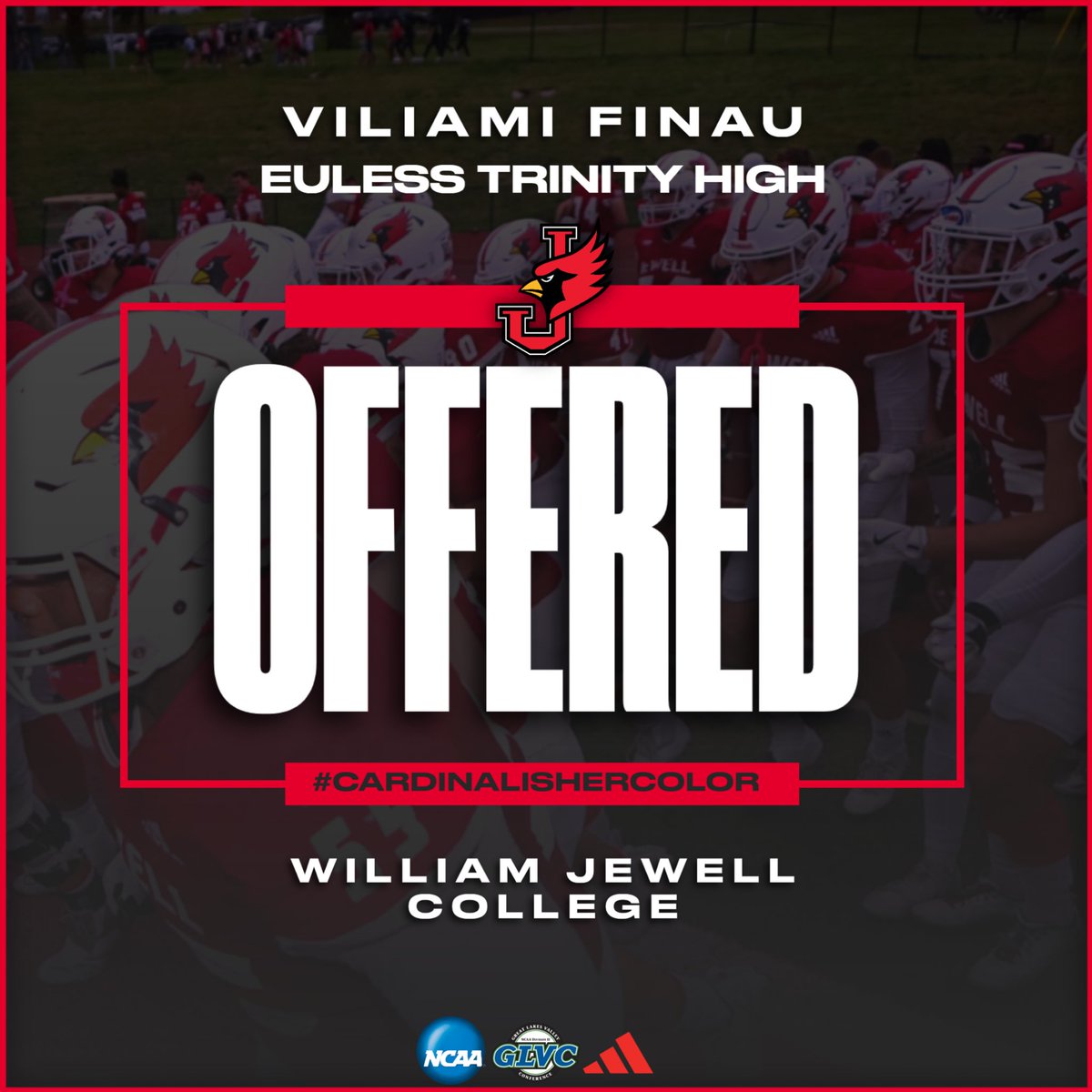 ViliamiFinau27's tweet photo. After a great conversation with @CoachBethany I am blessed to announce that I have received my first Division 2 offer from Willam Jewell College! @CoachTuell @harper_coach @RecruitTrinity #AG2G #TONGANZ https://t.co/xGgN66fr2Y