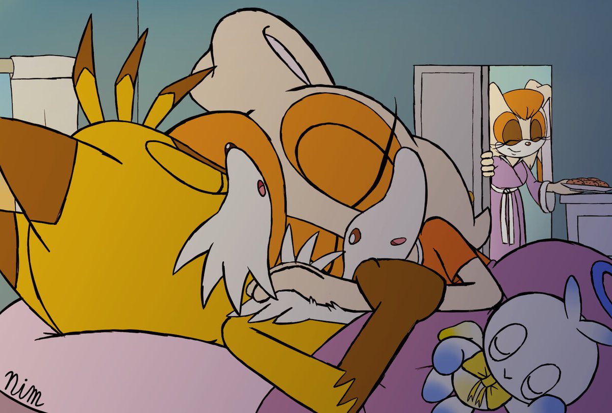 NebulaBelt_'s tweet photo. Day 2: Sleepover🦊🐰💤 #TaireamWeek2026 https://t.co/d7A5VBYfs5