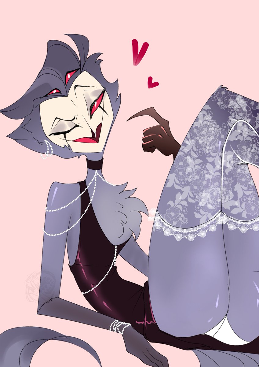 MyBoscha's tweet photo. "oh ?  Did Something catch Your eye? "

#HelluvaBoss‌ #stolas #HelluvaBoss‌fanart https://t.co/SmOVi3osFs