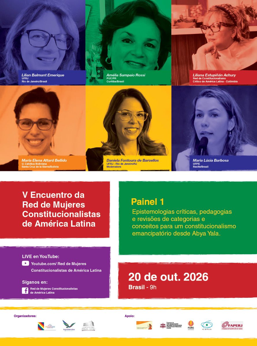 redccal's tweet photo. 📒Tema: "De(s)colonizar el constitucionalismo de Abya Yala: reflexiones desde pensamientos de mujeres diversas".

💡Este año tendremos novedades en la programación:
https://t.co/9SK3tRUG6L https://t.co/sDDyxvxLUI