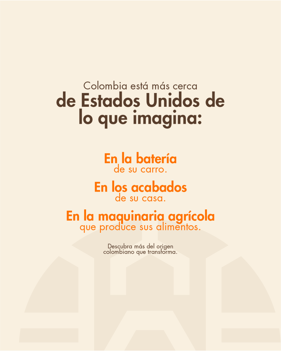 PROCOLOMBIACO's tweet photo. En esta edición de #NegociosSinFroteras destacamos cómo las autopartes especializadas y los materiales de construcción #DeOrigenColombiano consolidan la presencia de nuestro país en Estados Unidos, integrándose a cadenas productivas estratégicas y a la vida cotidiana de millones de personas.
 
Desde soluciones para fabricantes y mercado de reposición hasta acabados que llegan a grandes superficies retail, la industria nacional demuestra capacidad, especialización y visión de expansión.
 
#NegociosSinFronteras es una serie donde exploramos cómo los bienes y servicios colombianos conquistan mercados internacionales gracias a su calidad e innovación y las oportunidades de inversión que hacen crecer a #ElPaísDeLaBelleza 🇨🇴. 
 
Así cerramos este recorrido por el impacto de la industria colombiana en Estados Unidos. 

Fuente: ProColombia, 2025.