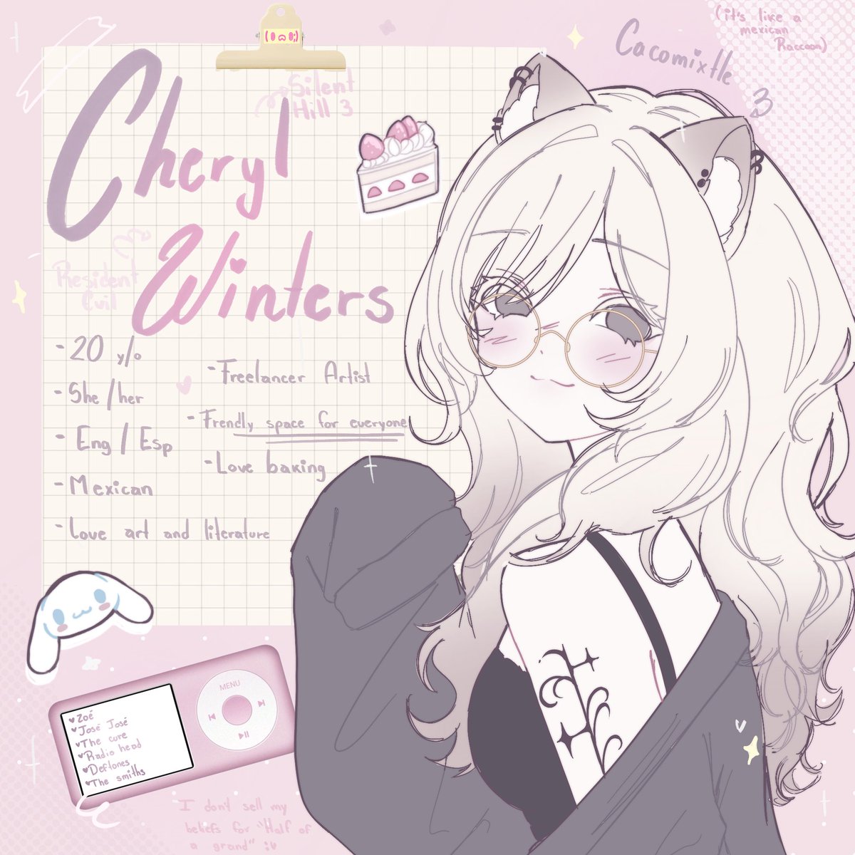CherylWinters_'s tweet photo. Welcome to all the beautiful people who followed me! 𐔌՞ ܸ.ˬ.ܸ՞𐦯✨

Here's a quick sketch so you can get to know me a little better ₊˚⊹ ᰔ https://t.co/C16mtSitfi