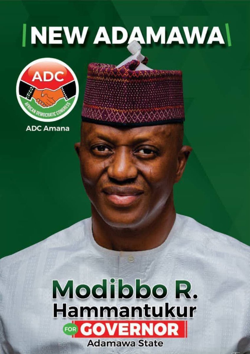 emmaikumeh's tweet photo. Breaking:

It's official: Modibbo Hamma Tukur has replaced Omar Suleiman as the ADC gubernatorial candidate for Adamawa State in the 2027 election.

Lol 😆 they have removed Babachir Lawal's brother https://t.co/xTrFYzwYn5
