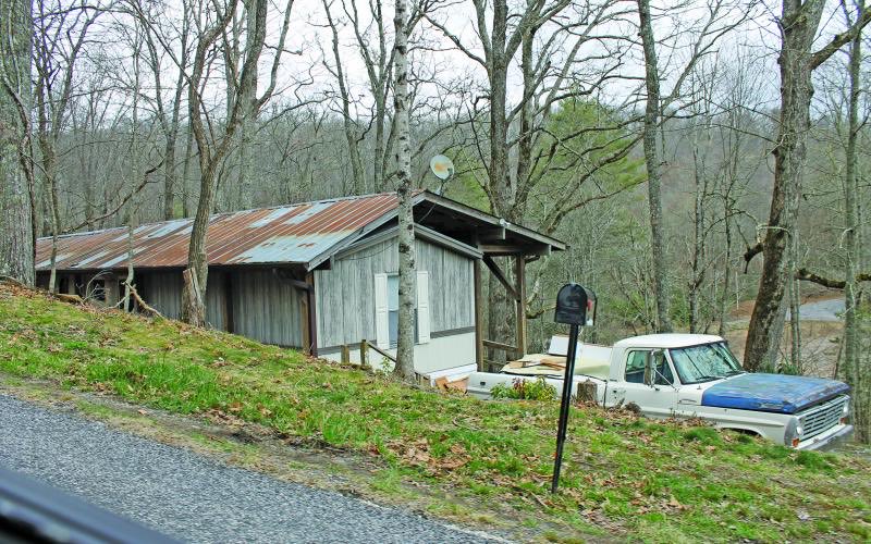 ColMoeDavis's tweet photo. Speaking of voter fraud, remember back in 2020 when @MarkMeadows voted using the address of this rusted single-wide mobile home on Scaly Mountain where he’d never set foot as his legal residence? https://t.co/Xd8bENedrt
