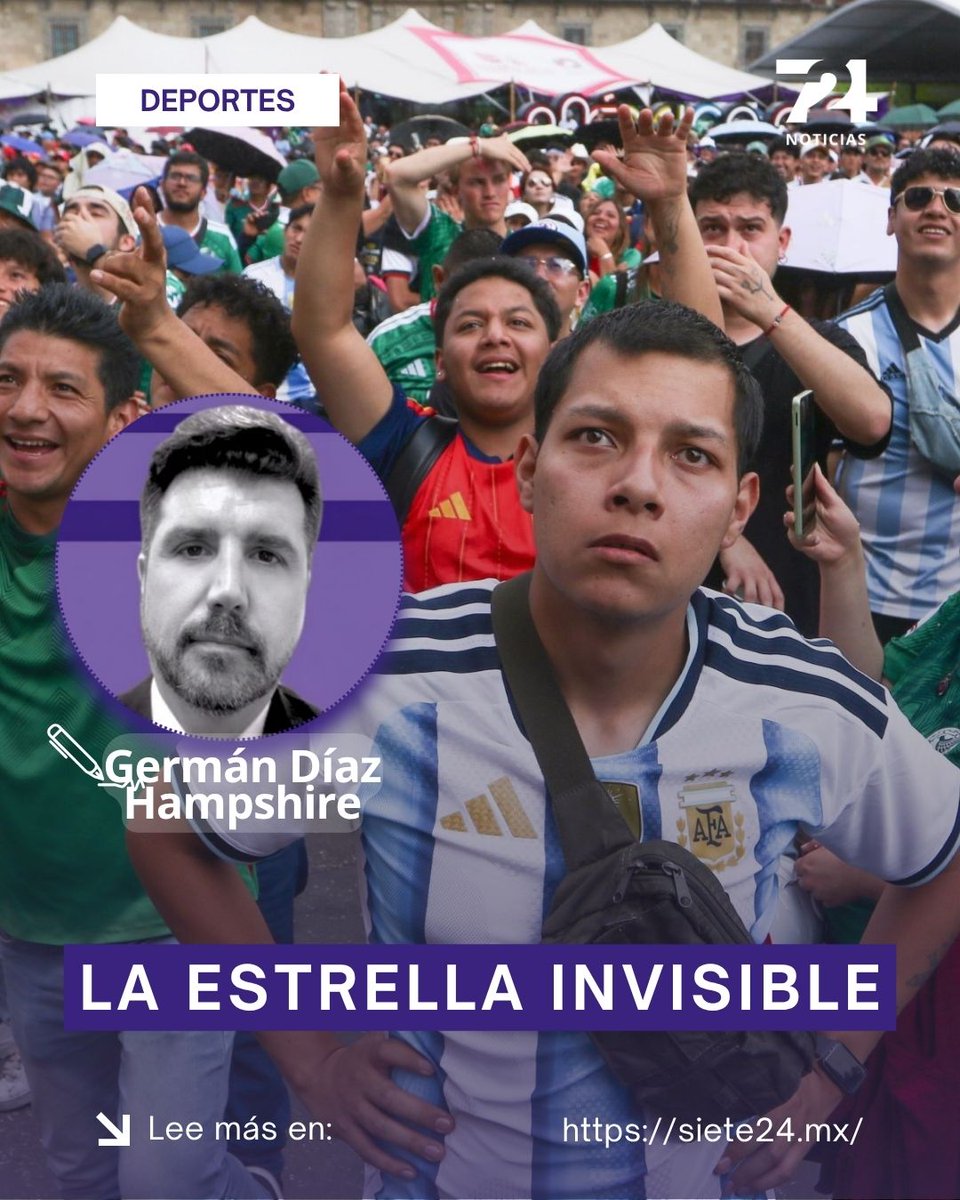 Siete24M's tweet photo. La Final del #Mundial nos dejó un contraste clarísimo: mientras en la cancha se vivían empujones y momentos de tensión, fuera de ella la afición mexicana dio una cátedra de respeto, fiesta y fraternidad, ganándose el aplauso de todos. 🏆❤️
Saber ganar exige humildad y saber perder muestra el verdadero carácter. México no bordó una estrella en su camiseta, pero fue el verdadero campeón de la dignidad y los valores humanos. 🇲🇽🙌
🔗El periodista @GermanHampshire  reflexiona sobre la humildad, el carácter y el verdadero valor del deporte en su nueva columna. ❤️⚽ ¿Qué opinas? Te leemos 👇
🔗: https://t.co/J32hsd040A 
-
#Argentina #España #FanFest