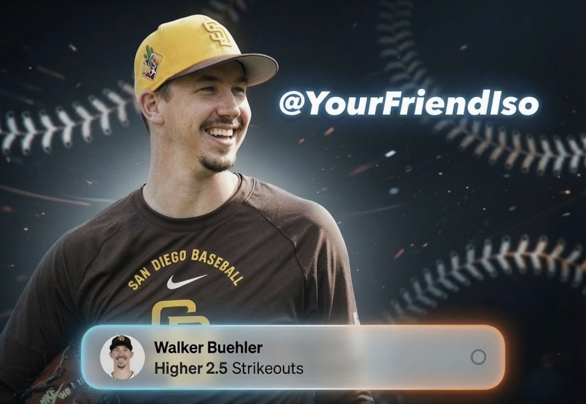 YourFriendIso's tweet photo. 🏆 MLB Player Prop bet #2 
⚾️ Walker Buehler Over 2.5Ks 

Join free discord community below ⬇️ 
https://t.co/kzZJa0nKIN

📊 L10 (8/10 Going Over) 
📊 Projected 4.5 via AI tool 
📊 This Prop is a 1.28X on Underdog 
📊 This Prop is 74% chance to hit via AI 

#PrizePicks | #PrizePicksMLB| #GamblingTwitter #MLB #PropBets | #MLBTwitter | #PlayerProps #DFS #Fanduel #DraftKings #BetMGM