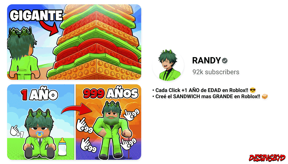 danithumbmaker's tweet photo. 🎨 Recent Roblox thumbnails I made!
✅ DMs are open for commissions.
💬 Join my Discord: https://t.co/FIylVNN9qJ
#Roblox #RobloxDev #CommissionOpen #ThumbnailDesigner #GraphicDesigner #YouTube #Gaming #RobloxStudio https://t.co/ist4eRG4Ij