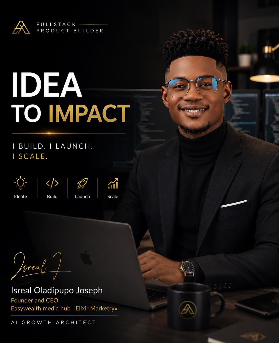 EEasywealth's tweet photo. Ideas are everywhere. Execution is rare.
As a Fullstack Product Builder, my focus isn't just writing code—it's turning ideas into products that solve real problems, create value, and scale.
Build with purpose. Launch with confidence. Improve relentlessly.
#FullstackDeveloper https://t.co/pC5e0seRyH