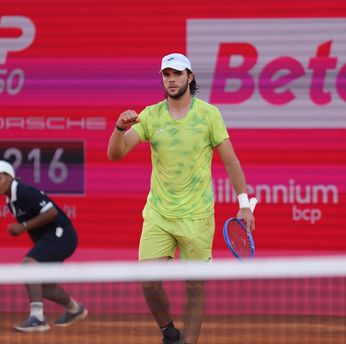 EstorilOpen's tweet photo. For the first time since 2017… THREE PORTUGUESE PLAYERS into the second round of the Millennium @EstorilOpen! 

Jaime Faria 
Nuno Borges 
Tiago Torres 

🇵🇹🇵🇹 https://t.co/Jwaa4hIr63