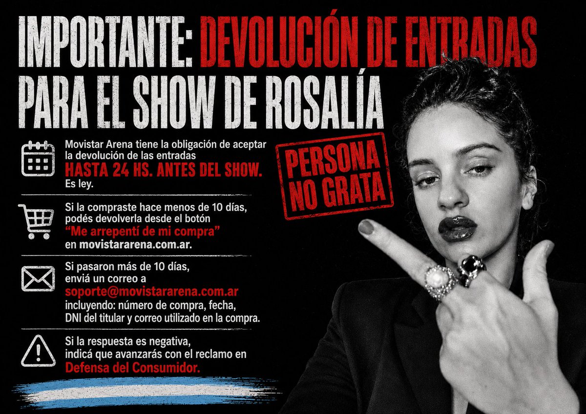 vulgarcite's tweet photo. Rosalía compartió un video en el que nos trata de LACRA a los argentinos. Ahora lo borró y seguramente vendrá un fingido pedido de disculpas "a los que se sintieron ofendidos". Pero nosotros no olvidamos, ESTA MINA NO PUEDE HACER GUITA CON NOSOTROS. DEVUELVAN LAS ENTRADAS. https://t.co/bgszAKttJH