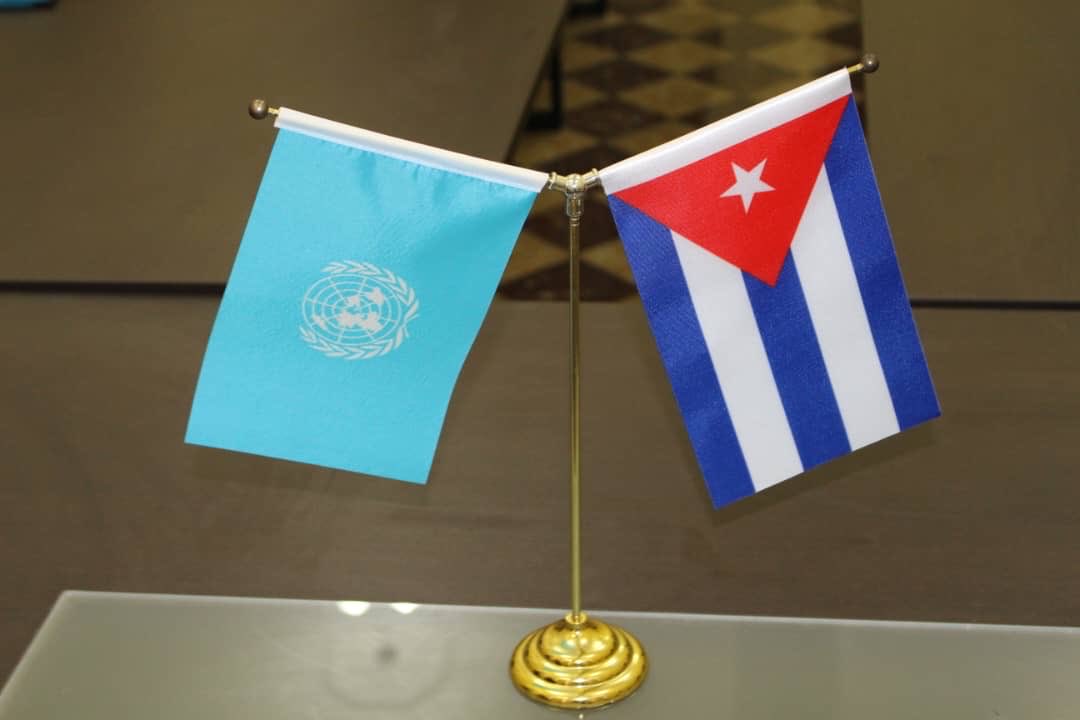 CubaMINREX's tweet photo. En el marco de su visita a Cuba, el Experto Independiente del @UN_HRC George Katrougalos, impartió una conferencia hoy en la Universidad de La Habana sobre los desafíos para construir un orden internacional democrático y equitativo. https://t.co/ZwBTct3cC9