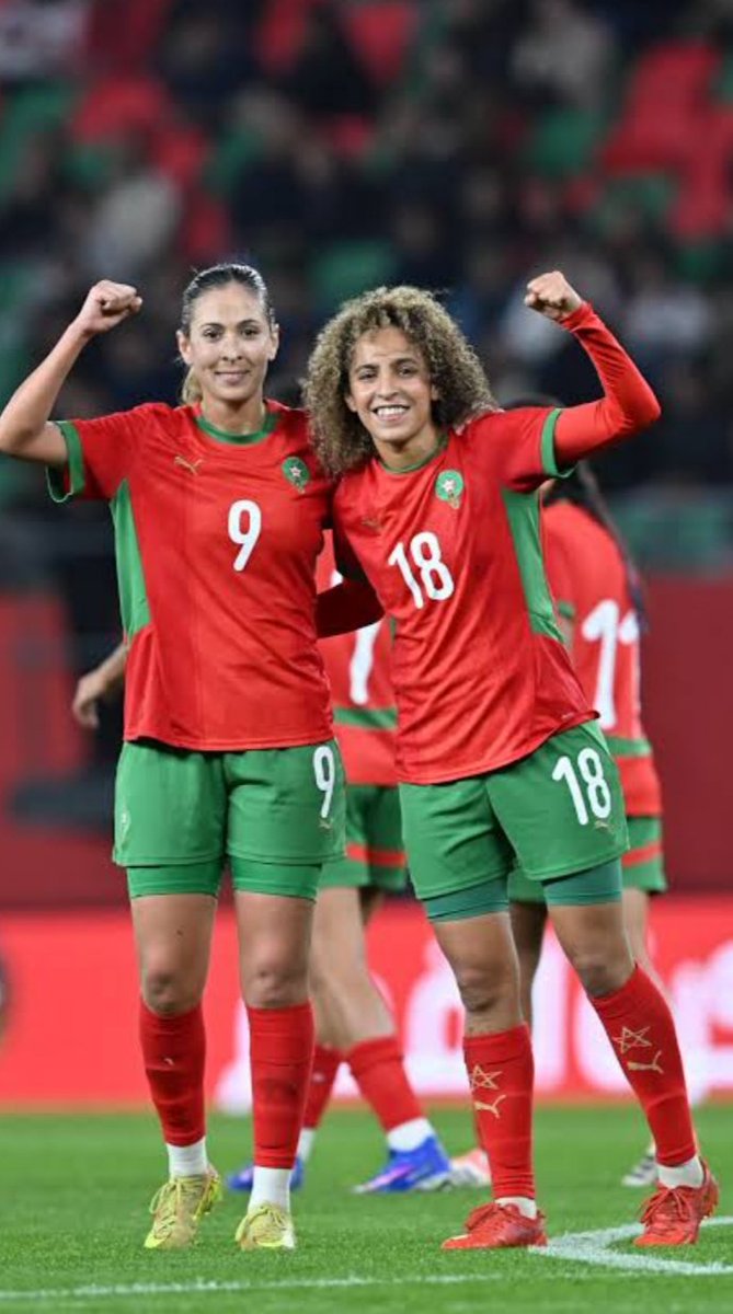 JWsports1's tweet photo. HT: Morocco 2-0 Cabo Verde
Ibtissam Jraidi CANNOT stop scoring against Cabo Verde (3 in 3 now! 🎯).
Jraidi opened the scoring (21'); Sanaâ Mssoudy doubled the lead (37').
#WafconBuildup || #IntnlFriendly https://t.co/XCXnIpnVDg