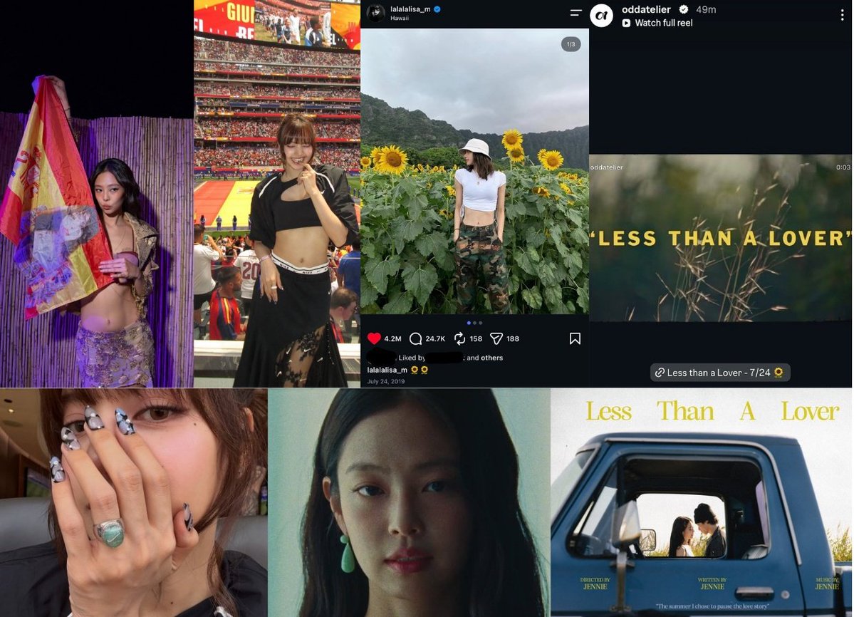 lalini_gwyn's tweet photo. Jenlisa... what's going on? 👀

- Lisa wore her JADE ring to the Spain vs. Belgium game
- Jennie wore JADE earrings in the "Less Than a Lover" MV
- Jennie performed in Spain wearing a yellow and purple outfit
- Lisa's favorite colors are yellow and purple while Jennie's blue https://t.co/ADAtTmnByK