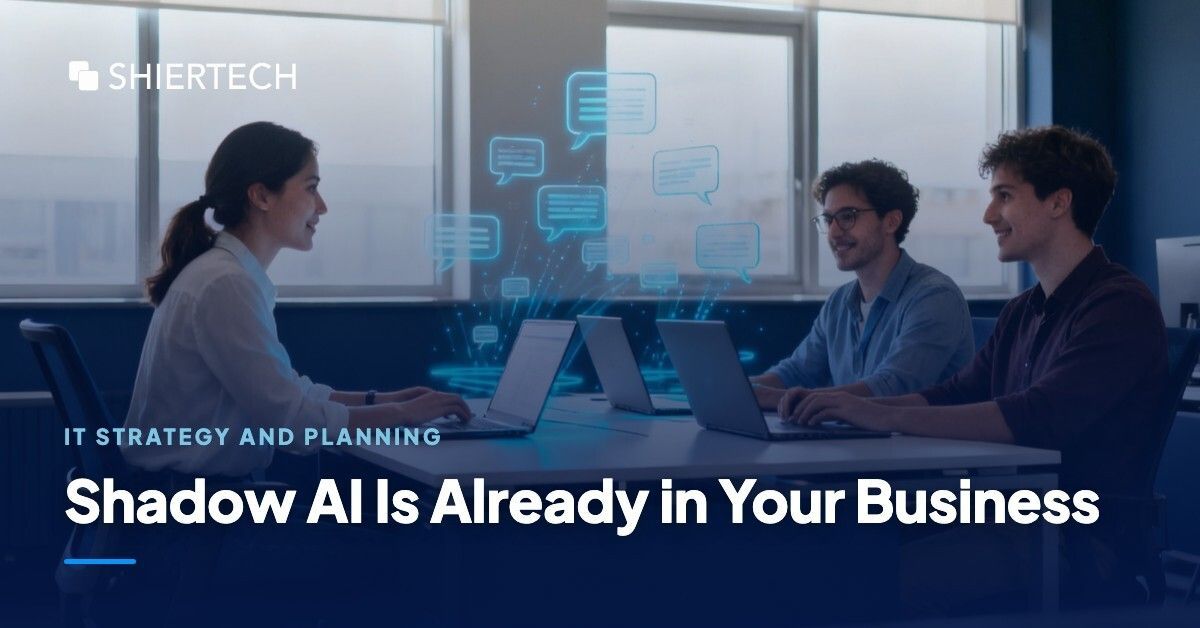 SHIERTECH's tweet photo. Regular AI use on corporate devices: 15% of employees to 45% in one year.

67% of it runs through personal accounts. No audit trail, no retention controls, no offboarding.

Bans don't work. Sanctioned tools + SSO do.

https://t.co/VvU6MburDV https://t.co/nAB8vwoKd8