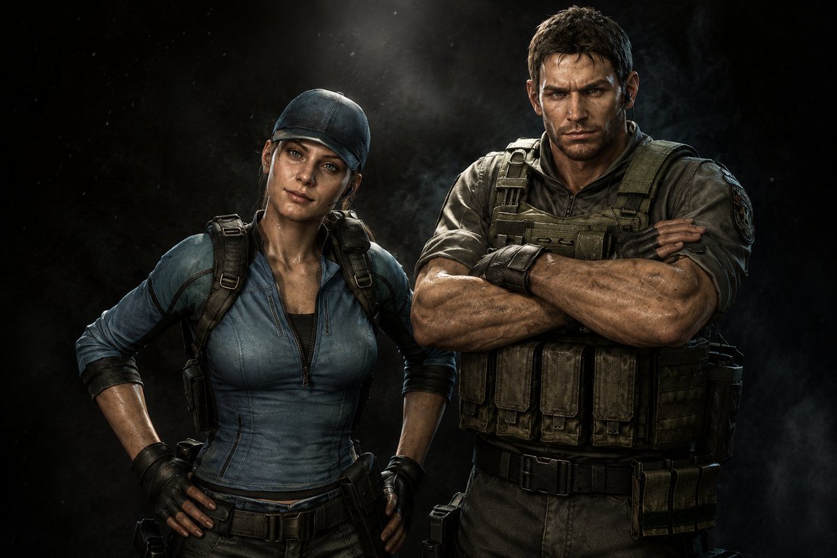 Ces_Marcus's tweet photo. I asked AI to make some Resident Evil images. #ResidentEvilㅤ
#ChrisRedfield https://t.co/mTDgwyXX2Z