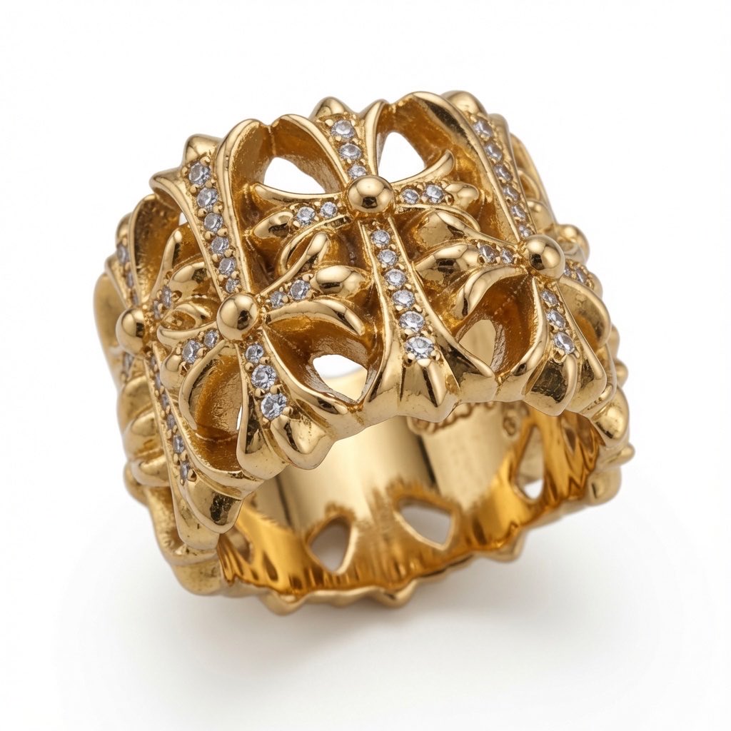 Theduragcoolkid's tweet photo. diamond chrome hearts rings https://t.co/XycZ8t770V