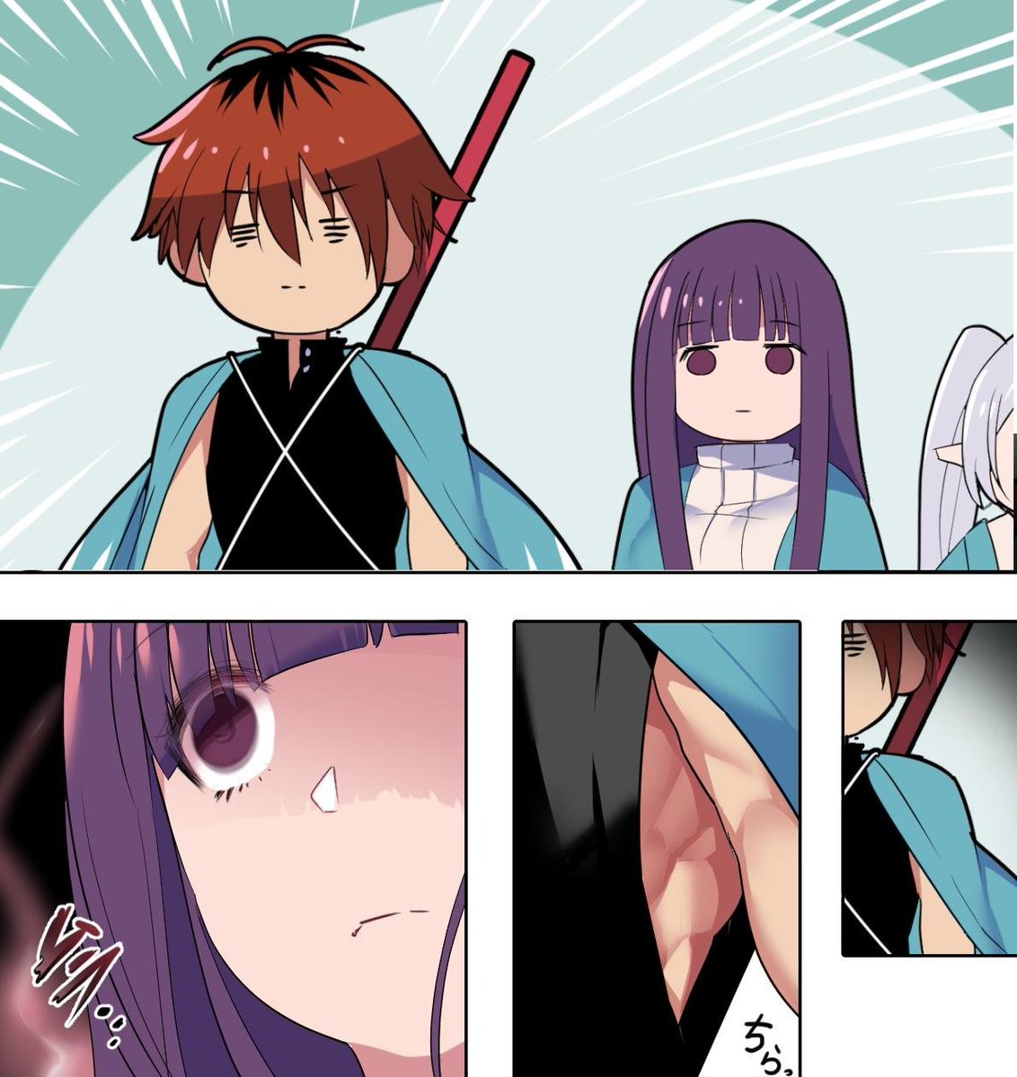 FRIERENanime_'s tweet photo. art by @yakuoyoso https://t.co/OIYJT09pFn