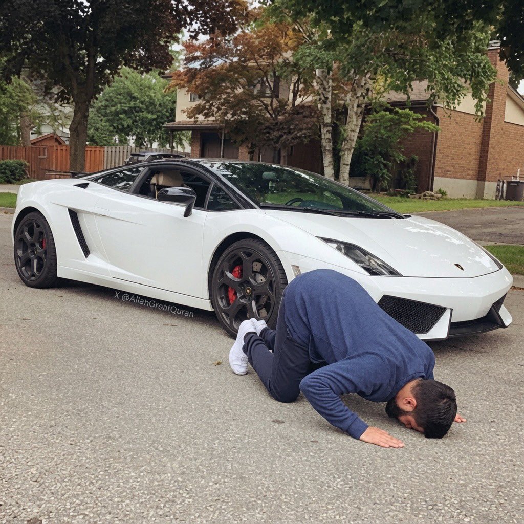 AllahGreatQuran's tweet photo. When you finally get your dream car but still remember who gave it to you. https://t.co/PjoKT6FYF3
