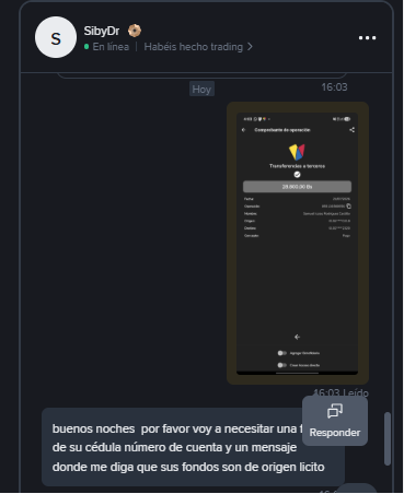 KuraiSojiro's tweet photo. Hoy me tocó a mi el loquito en el P2P, mosca con este user en Binance, no dice nada de pedir foto de la cedula, pero cuando haces el pago te la pide para liberar @zonadepagos @aguila_tech @Fintechccs @elprofep2p 

Lo más arrecho es que usa cuentas de terceros. https://t.co/VY8YwF0u7Q