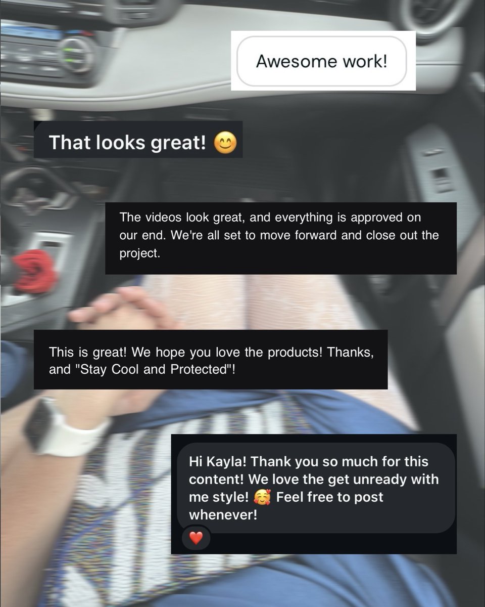 kayrosedoesugc's tweet photo. What brands are saying after working with me β£οΈ
So excited to continue creating and working with brands in the UGC sphere π
#ugccontentcreator #ugcreviews #brandreviews https://t.co/RlRXUQPnDx