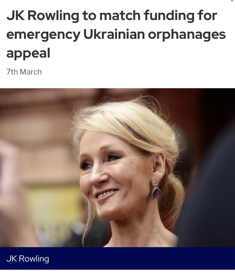 Hardley76's tweet photo. @Sseeaann63 @jk_rowling @ni_wrn Yes, I remember when Satan founded multiple charities for orphans and rape victims, donated tens of millions to medical research and the homeless, and rescued female lawyers from the Taliban. Come back when you’ve done a fraction of this, you spiteful, woman-hating prick. https://t.co/4G6xy8YRo9