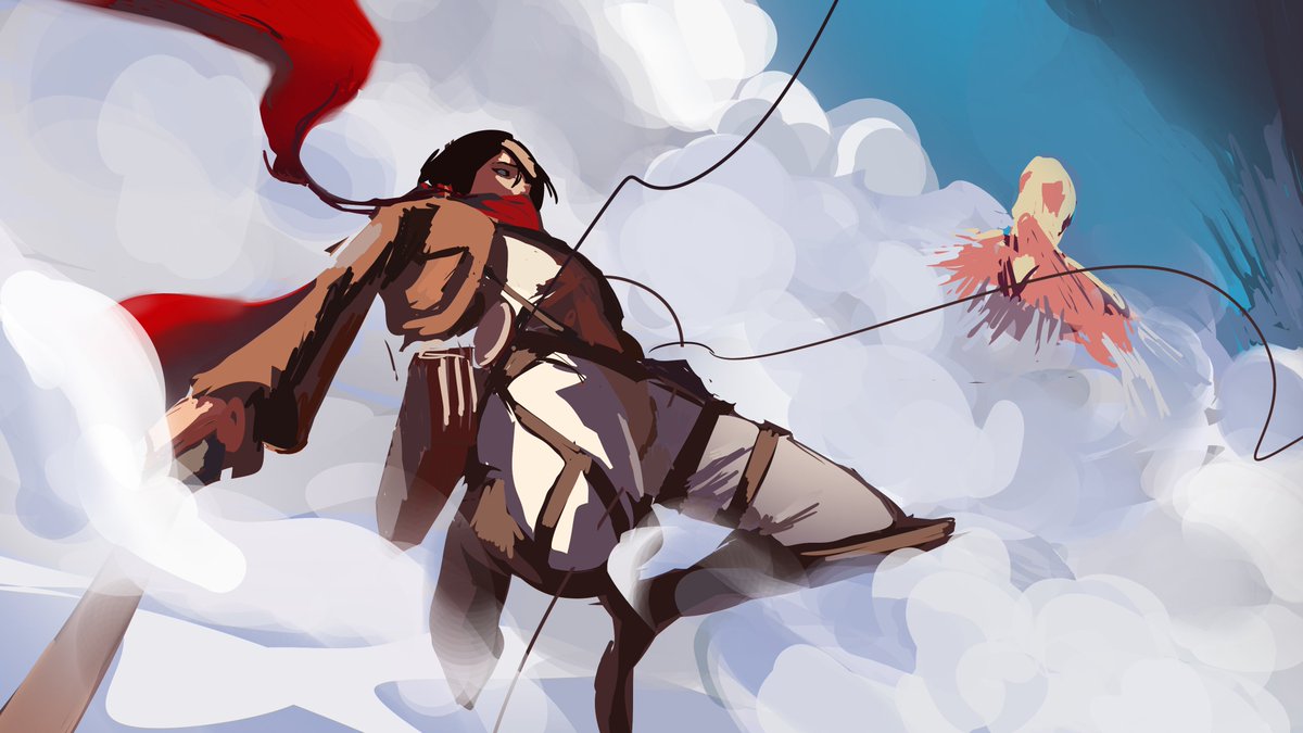 SeyOfArt's tweet photo. 10/31 mikasa #daily #art https://t.co/XRNfDu3bNo