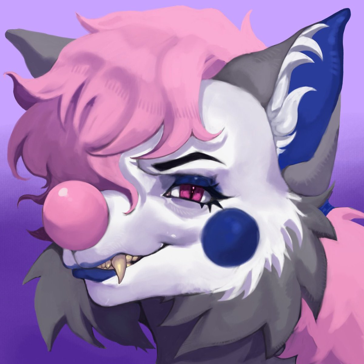 DeerGeists's tweet photo. added a canvas texture to the brush i use and i love it. quick headshot revenge for #artfight #furryicon https://t.co/U6Nyaorvn6