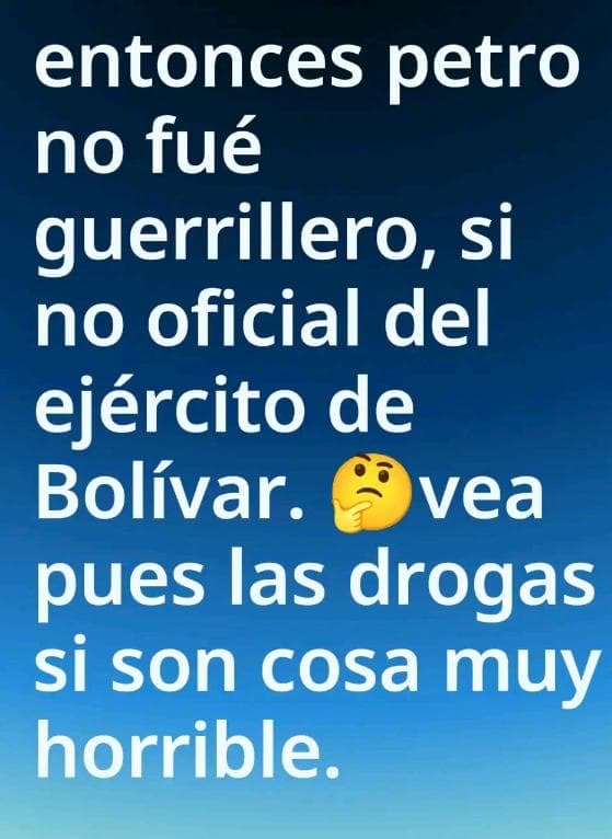 luzmabe1959's tweet photo. DE VERDAD QUÉ 😟 NO SABÍA QUE EL GUERRILLERO FUERA TAN VIEJO 🧐🤔 https://t.co/fizeZccR8i