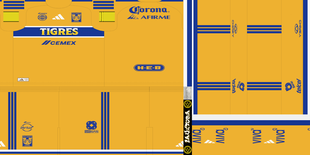 ohdez1515's tweet photo. KITPACK TIGRES U.A.N.L. 2026/27 🇲🇽 FOR PES 2013
-Include all kits, fonts & numbers
MEGA: https://t.co/NJiJulXWS0
#efootball #pes2013 #proevolutionsoccer
#peskits #LigaBBVAMX https://t.co/pU8nkmTzXo