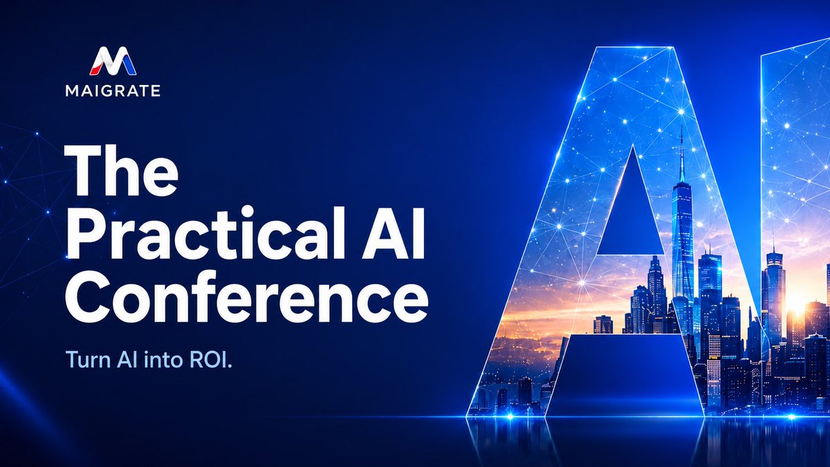 maigrateAI's tweet photo. Less than 7 days away to the conference of the year.

https://t.co/nF7WYw2P1C

Limited tickets remain.

See you there! https://t.co/G46S7niHiV
