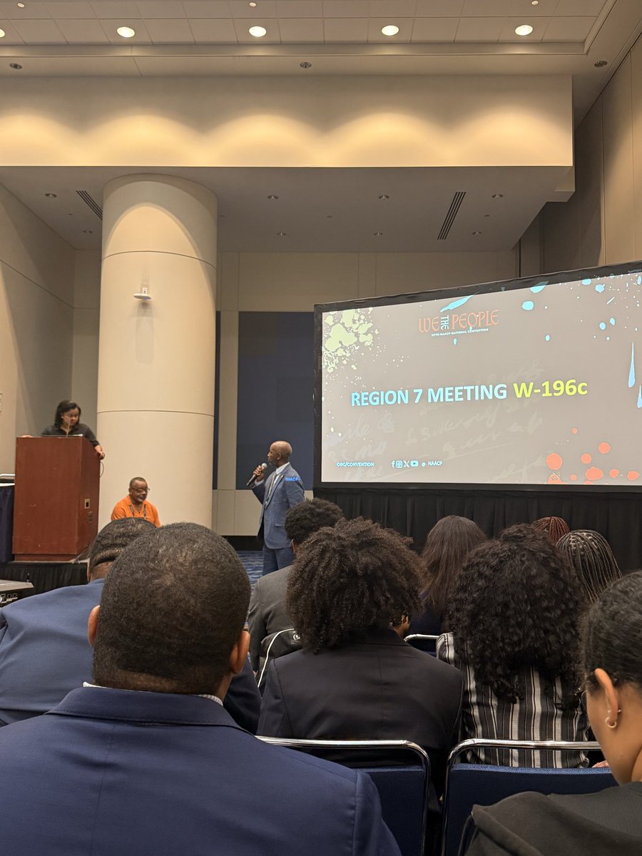 dcnaacp's tweet photo. We started Day ✌🏾 with the election of Branch President @Carmel_Henry as the new Chair for Region VII of the NAACP! 🎉

#NAACPDC #NAACP #NAACPCONVENTION2026 https://t.co/k6mbpmvVcT