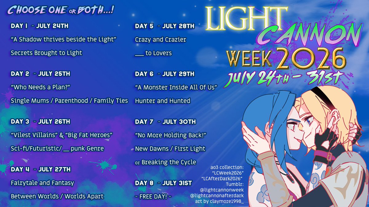 claymore1998_'s tweet photo. #lightcannon #lux #Jinx #LeagueOfLegends
Lightcannon Week🥳 https://t.co/eCCWOU85fU