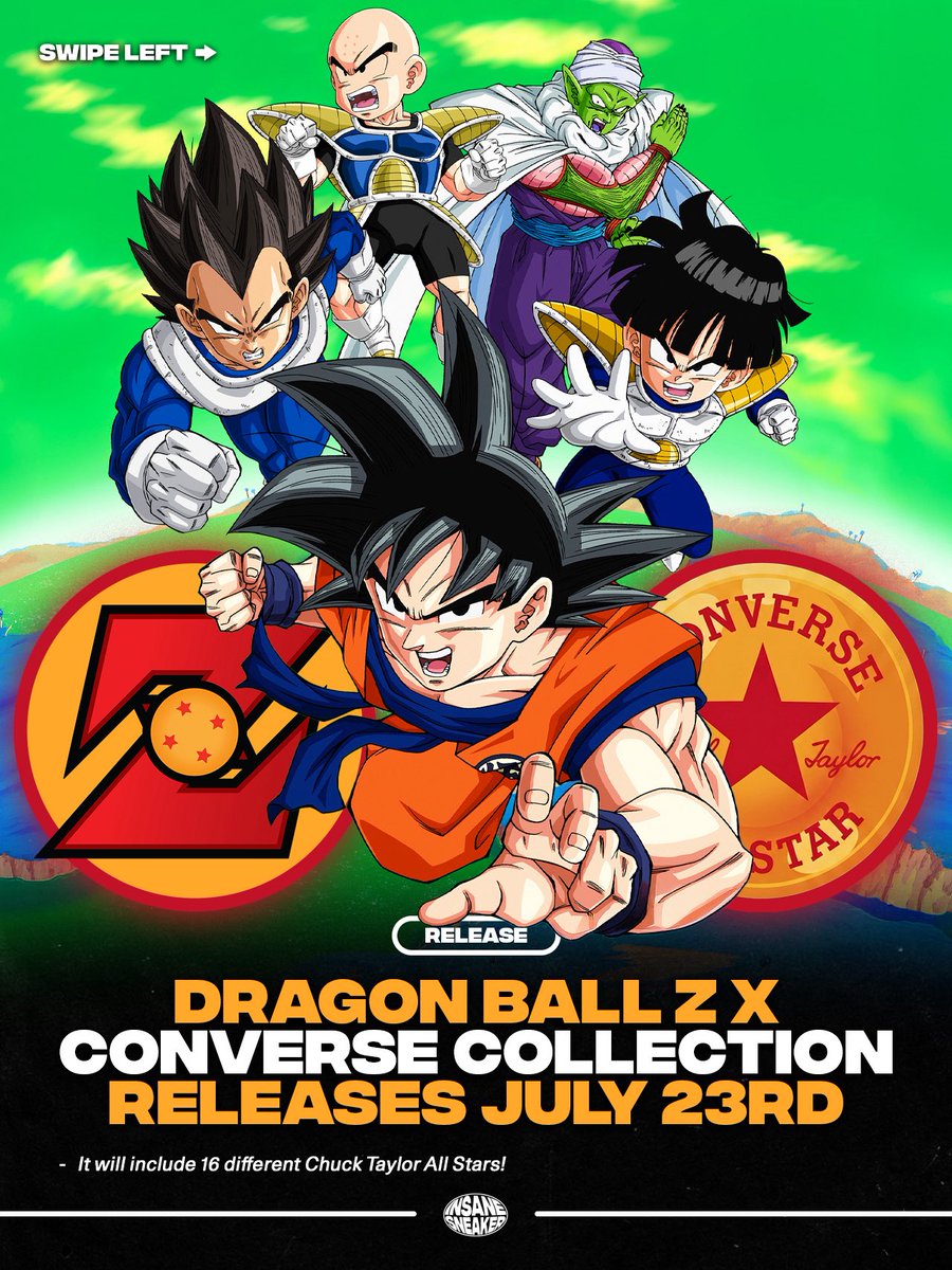 FIRST LOOK: Dragon Ball Z x Converse Collection 🐉 • July 23rd