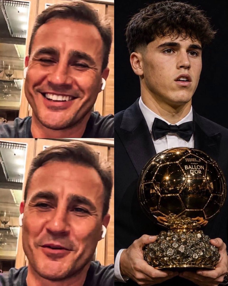 MotivacionesF's tweet photo. 🇮🇹 FABIO CANNAVARO: “Si gané el Balón de Oro después de ganar el Mundial y la liga, ¿por qué no puede Pau Cubarsí ganarlo?

“En mi opinión, Cubarsí tuvo una temporada y un Mundial incluso mejor que el que yo tuve en 2006. 

“Creo que él merece el Balón de Oro por encima de todo.” https://t.co/O2Qqh9LCNH
