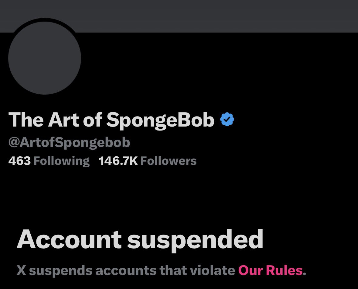 PausedSponge's tweet photo. Fuck you paramount suck my dick gng. Art of SpongeBob is the fuckin founding father of ts and a huge ass part of the community. Thats my brother💔 this is like destroying a museum for no reason. fuck u paramount kys. https://t.co/pXxy4H4N5U