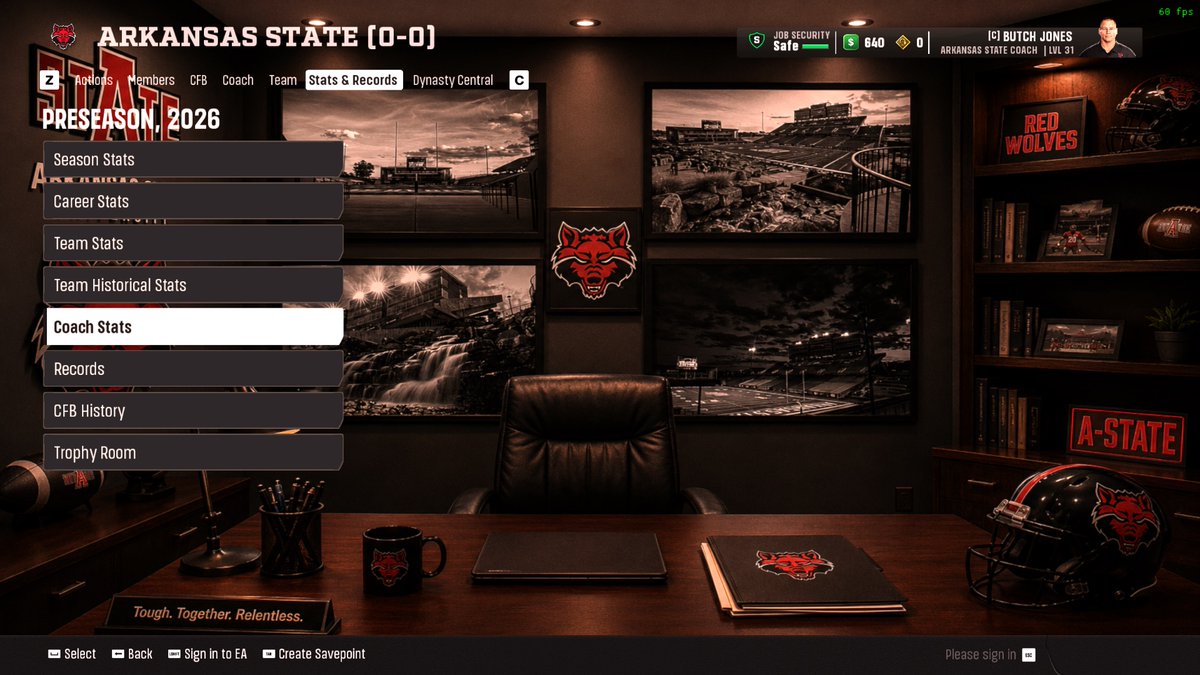 HoundsOfHowl's tweet photo. Made my first #CFB27 mod on PC

@AStateFB office dynasty backdrop https://t.co/HvKrba52jP