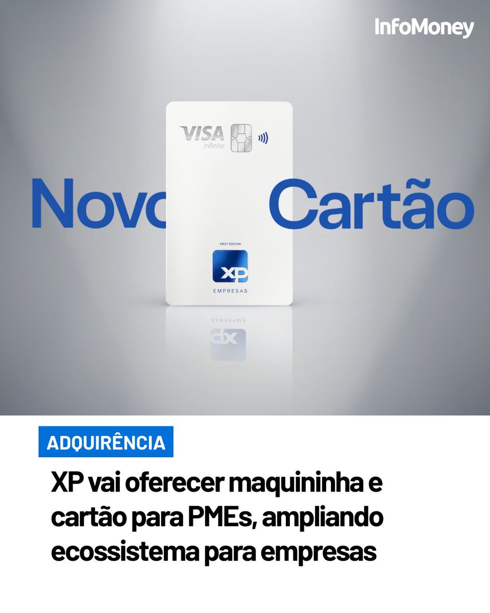 infomoney's tweet photo. Empresa mira mais de 100 mil clientes da base, reforça estratégia iniciada com a conta digital e busca ampliar receitas com pagamentos, crédito e investimentos

Leia mais no site do InfoMoney: https://t.co/zJPdVuSEoU

Foto: Divulgação/XP

#BancoXP #XP #PMEs #Empresas https://t.co/AL5rrqCRPX