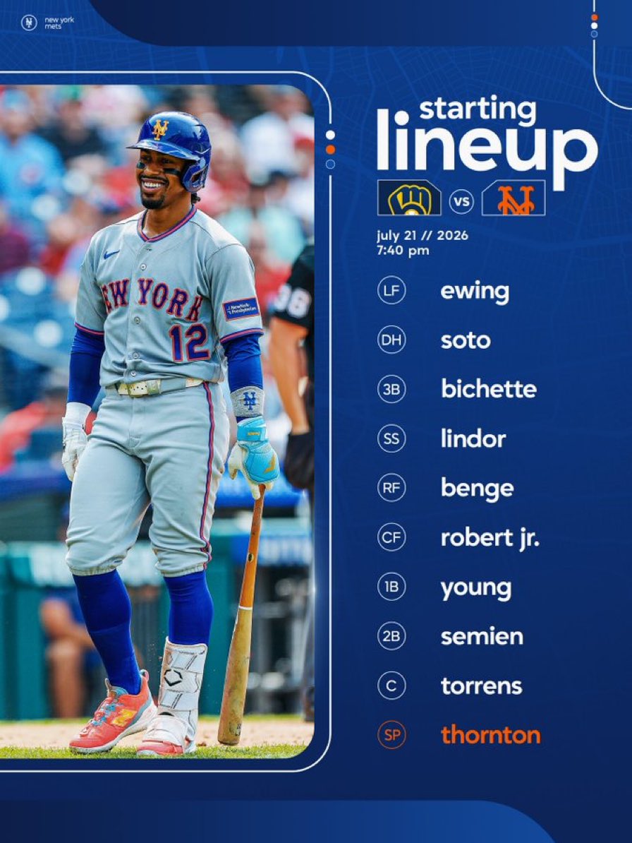 LosMetsRadio's tweet photo. Estamos listo para el segundo juego de la serie con Zac Thornton en la lomita.

⏰ 7:40 pm
⚾ @Mets 🆚 @Brewers 
🎙️ @MaxPerezJimenez &amp; @njrosario56 
📺 SAP de @SNYtv 

📻📲 Escúchanos a través de la app @Audacy como Mets Radio en Español y en el 92.3 FM HD2. https://t.co/zM4JWuhfi3