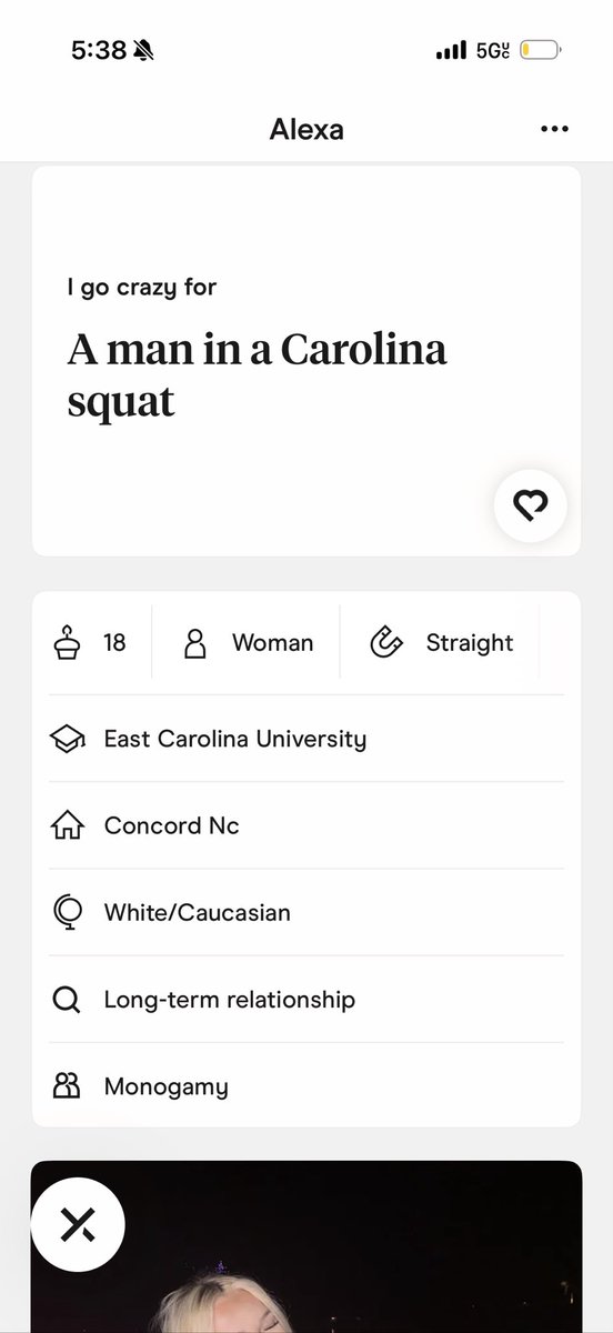 hogbagg's tweet photo. Gotta get off hinge man https://t.co/e7GMYdPiTe