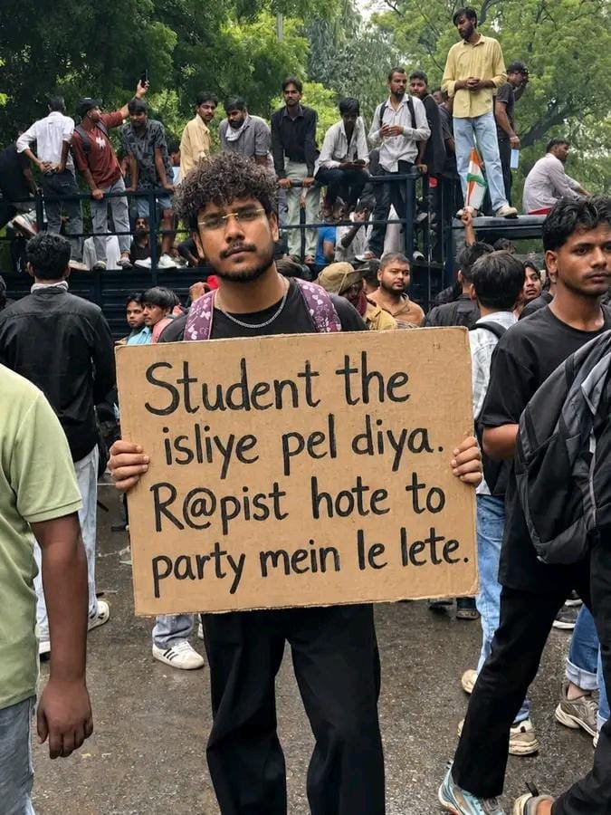 IamRRB96's tweet photo. Truth 🔥 🔥
#संसद_मार्च
#StudentPower
#Students_Protest https://t.co/6APGxjt1hd
