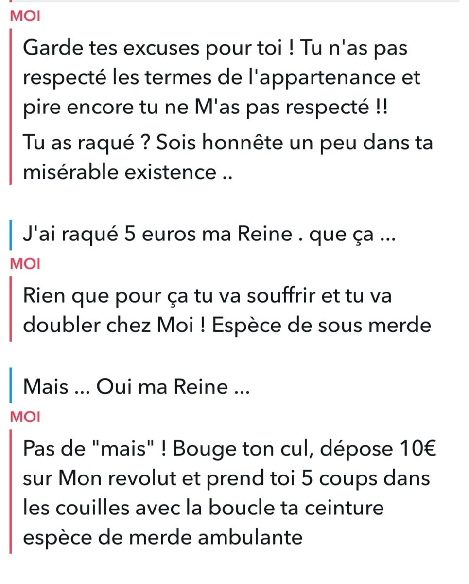 MadameCauchemar's tweet photo. Voilà ce qui arrive quand tu oublie à qui tu appartiens ... 

Retourne trembler à Mes pieds clébard 😈🖕🏻

#femdom #findom #slave #soumis #domina https://t.co/jyHBXSmADo