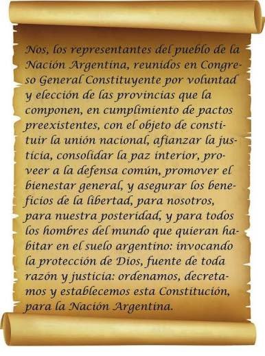 Teclearte's tweet photo. Preámbulo de la Constitución Nacional de Argentina https://t.co/rqH92RQOt6